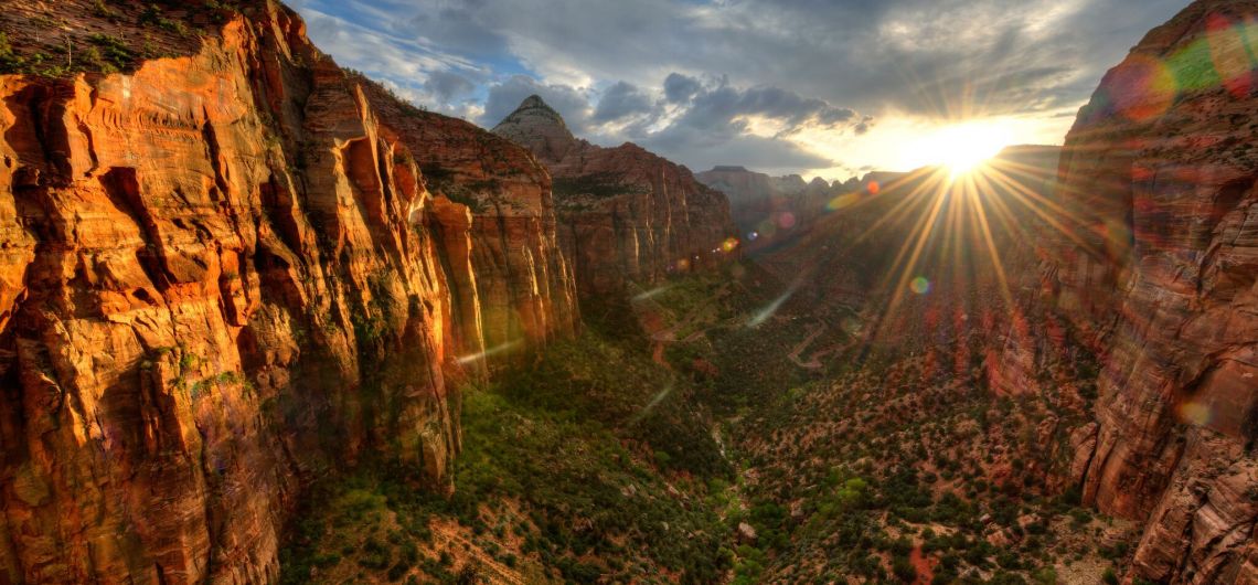 zion observation Point sunset JT