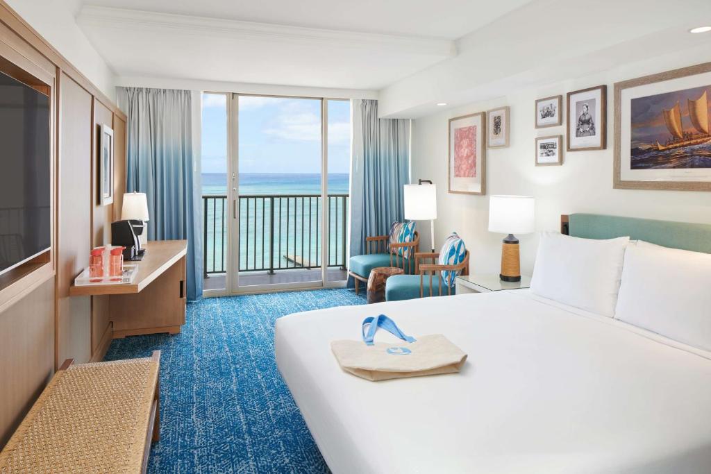 Oahu - Outrigger Reef Waikiki Beach Resort Bett