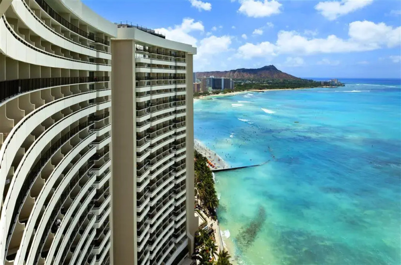 Oahu - Sheraton Waikiki Beach Resort außen