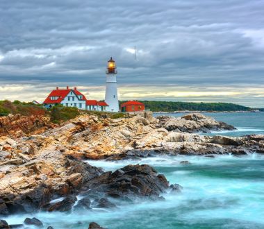 Neuengland Staaten - Fahrt Leuchtturm Maine